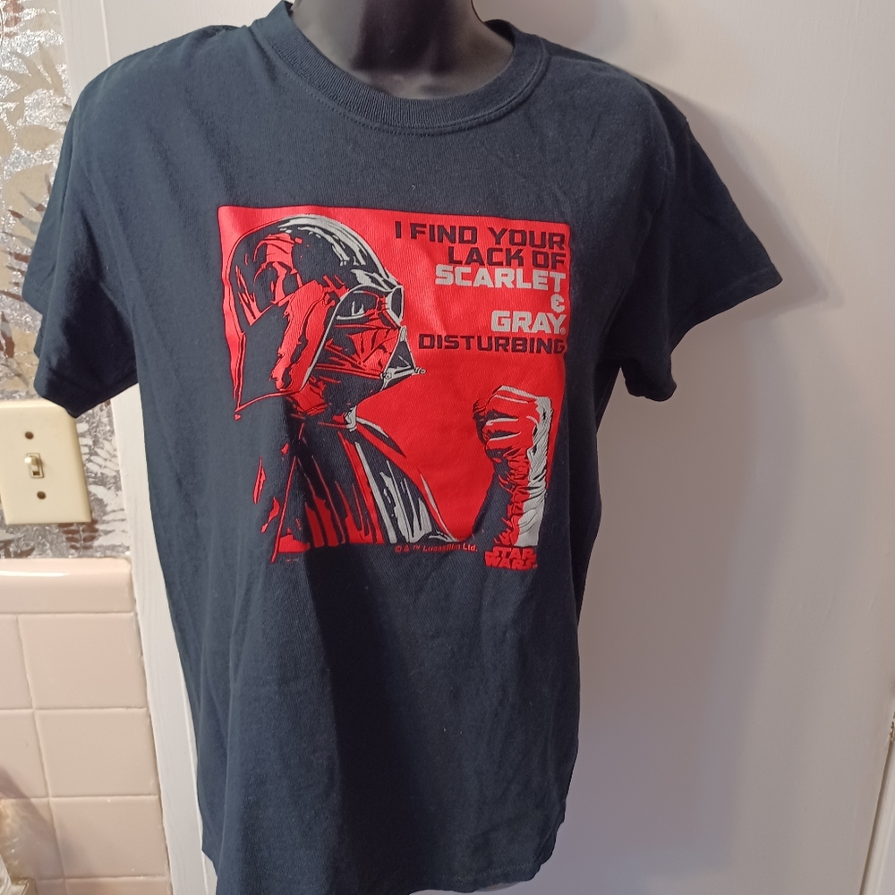 Star Wars Darth Vader "I Find Your Lack of Scarlet & Gray Disturbing" T-shirt